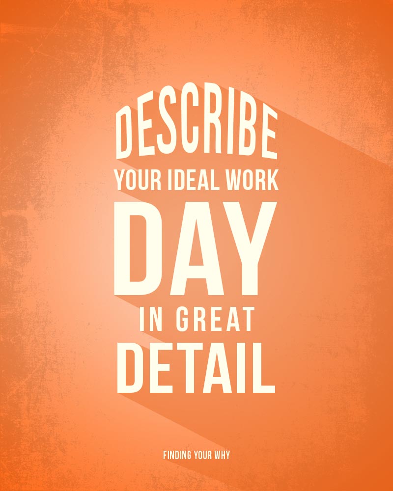 Describe you ideal work day in great detail. Unlock your workplace potential.