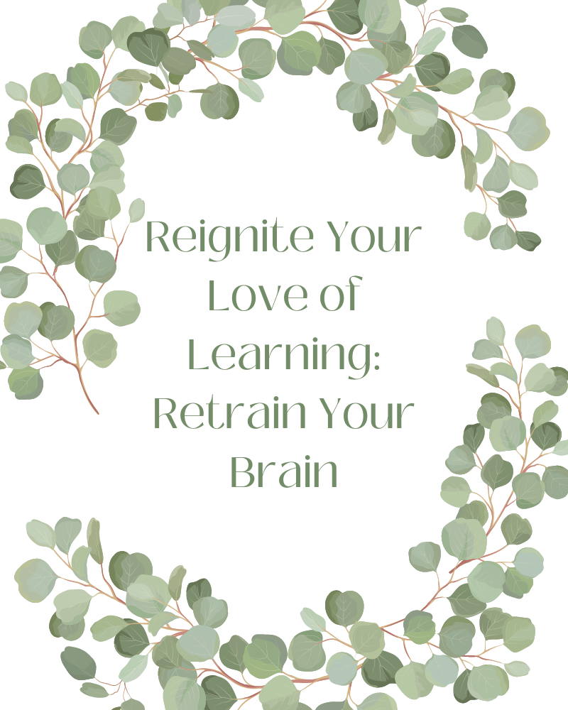 Reignite Your Love of Learning: Retrain Your Brain